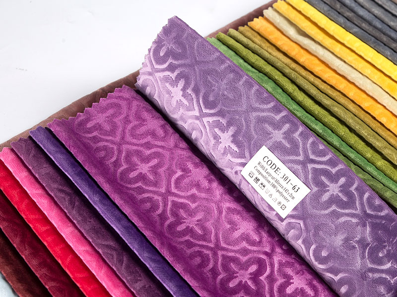 Kain beludru timbul yang dicelup tinggi untuk desain interior