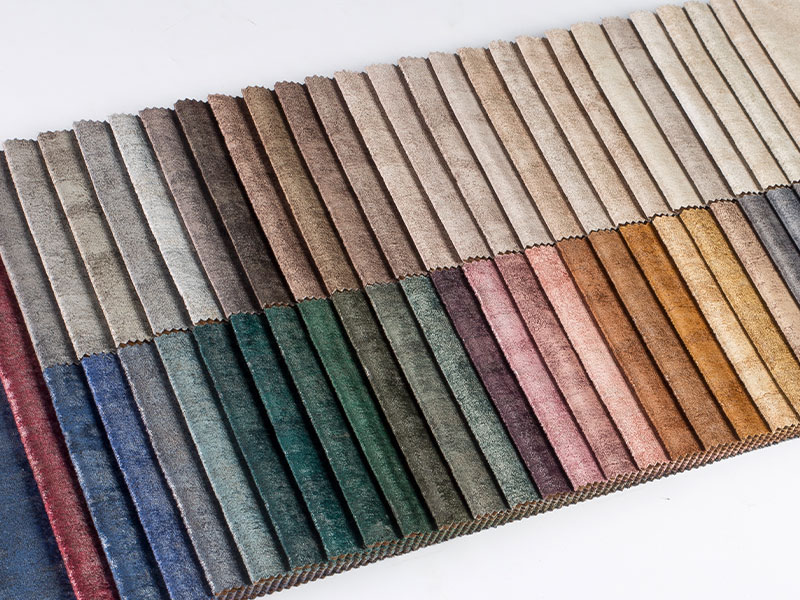 Kain beludru laminasi yang diwarnai premium
