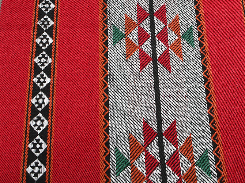 Kain tenda anyaman warna rajutan bernapas