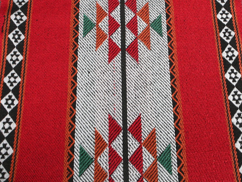 Kain tenda anyaman warna rajutan bernapas