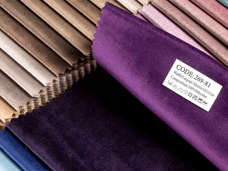 Dyed / Laminated Warp Knit Holland Holland Velvet Fleece Fabric MDN269