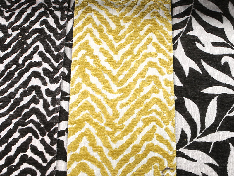 Pola bunga jacquard chenille tirai sofa kain pelapis mdn975