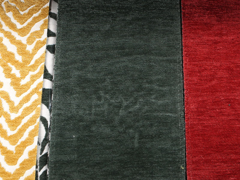 Pola bunga jacquard chenille tirai sofa kain pelapis mdn975