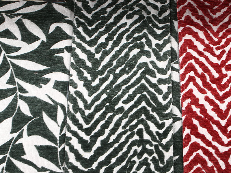 Pola bunga jacquard chenille tirai sofa kain pelapis mdn975