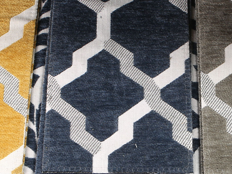 Pola bunga jacquard chenille tirai sofa kain pelapis mdn975