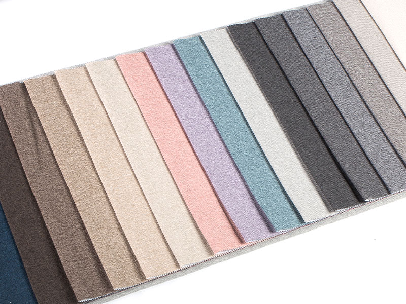 100% Polyester Soft Cationic Benang Imitasi Linen Fabric MDN-M2022