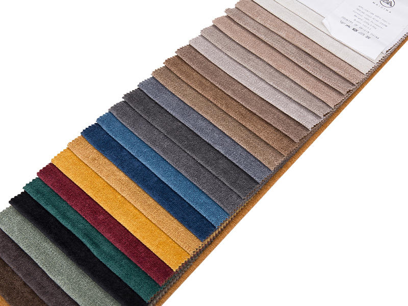 250 - 520GSM Kain pelapis warna chenille solid